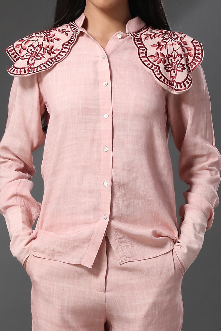 Blush Pink Melbourne Cotton Top by Zeefaa at Pernia's Pop Up Shop