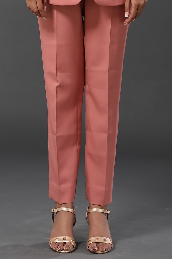 Burnt Coral  French Moss Pant by Zeefaa at Pernia's Pop Up Shop