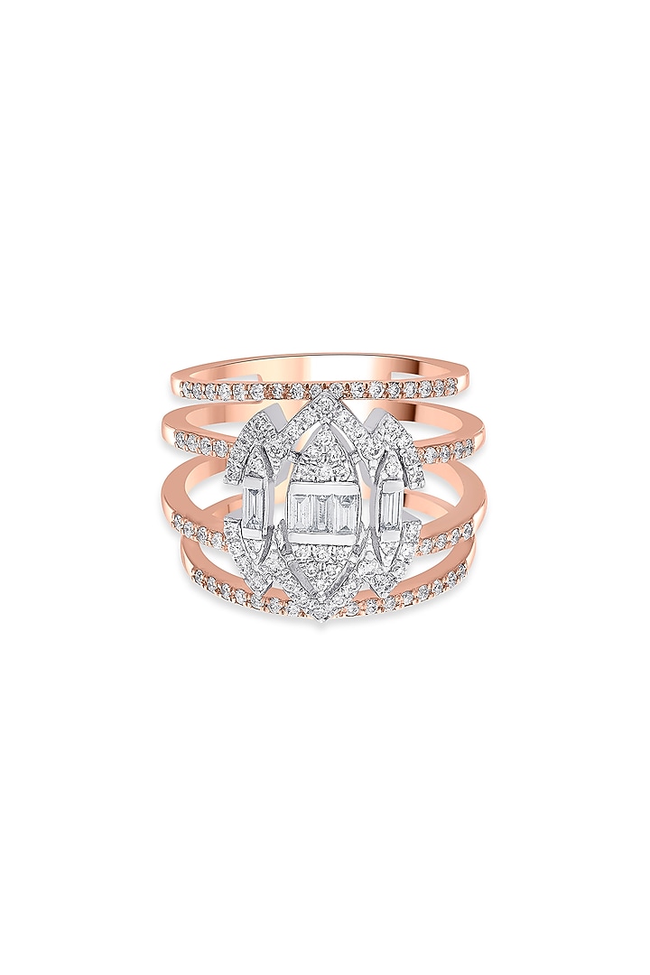 18Kt Rose Gold Finish Diamond Ring by ZEN DIAMOND at Pernia's Pop Up Shop