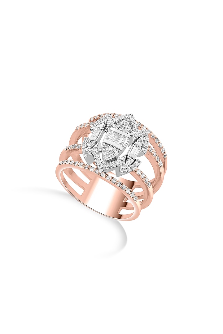 18Kt Rose Gold Finish Diamond Ring by ZEN DIAMOND at Pernia's Pop Up Shop