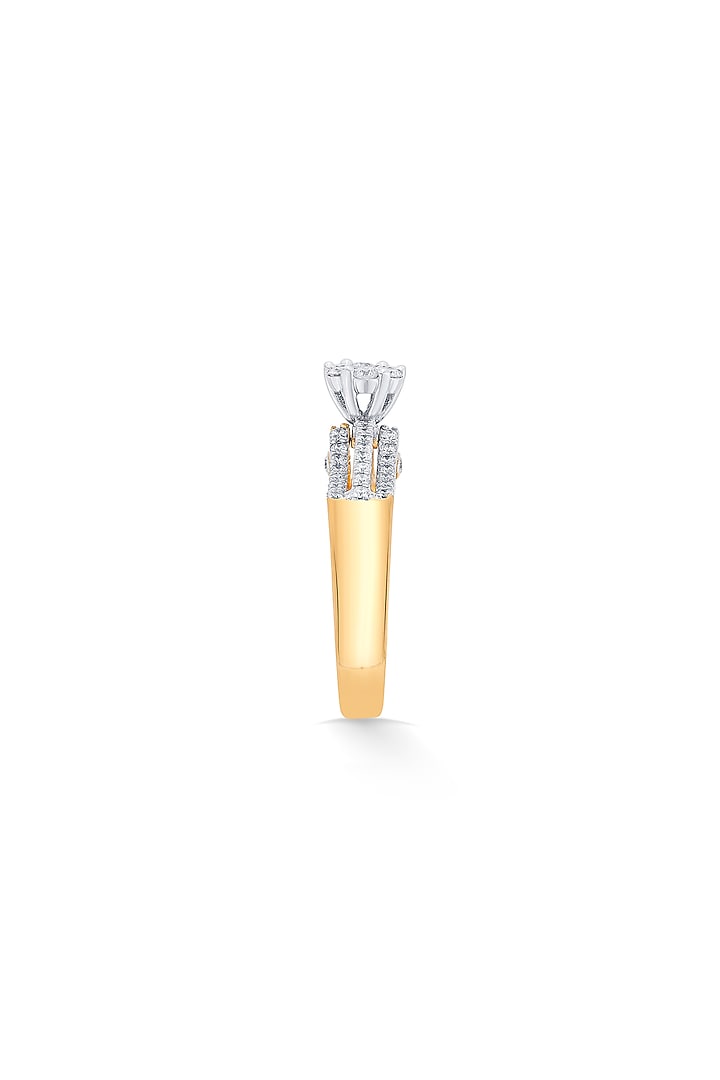 18kt Rose Gold Finish Diamond Halo Ring by ZEN DIAMOND at Pernia's Pop Up Shop