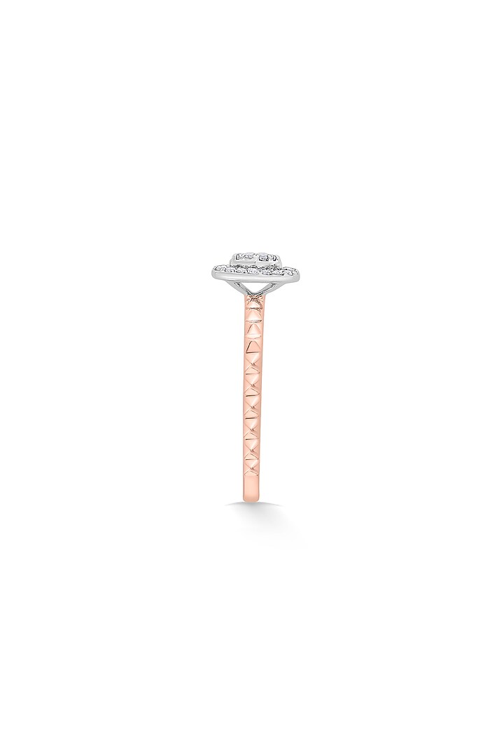 18kt Matte Rose Gold Finish Diamond Ring by ZEN DIAMOND at Pernia's Pop Up Shop