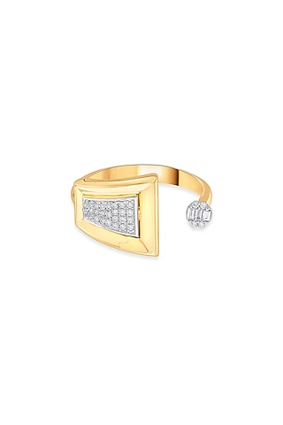 18kt Matte Rose Gold Finish Diamond Ring by ZEN DIAMOND