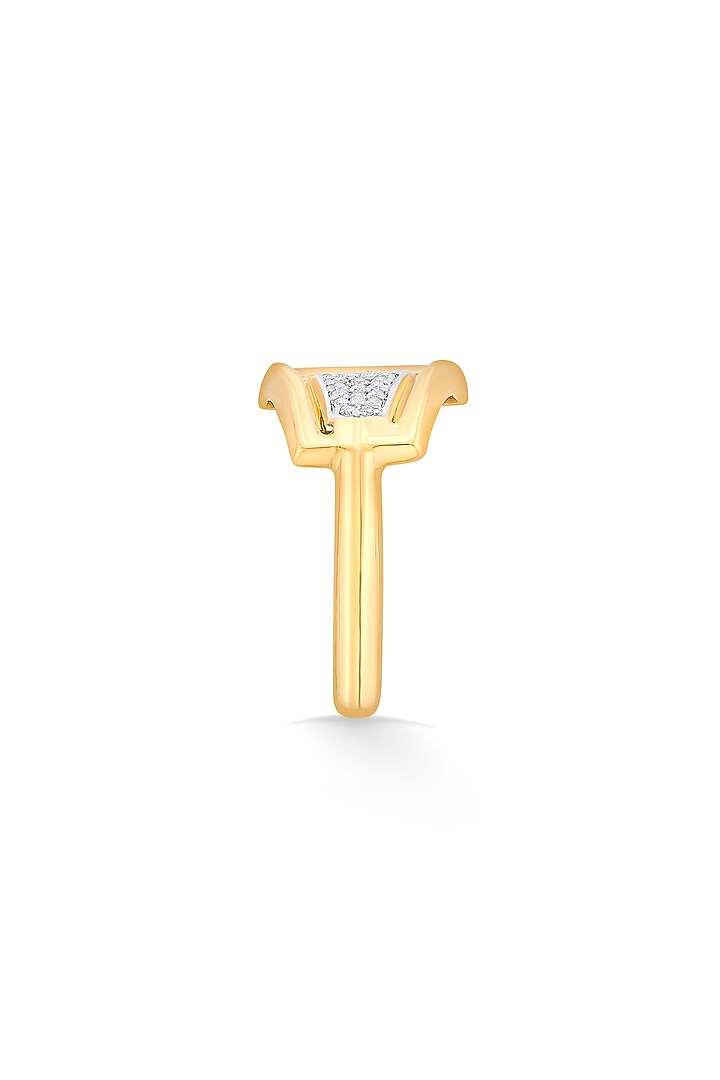 18kt Matte Rose Gold Finish Diamond Ring by ZEN DIAMOND at Pernia's Pop Up Shop
