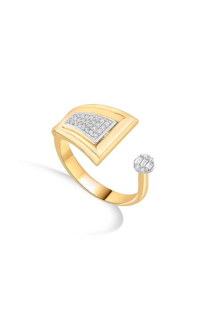 18kt Matte Rose Gold Finish Diamond Ring by ZEN DIAMOND at Pernia's Pop Up Shop