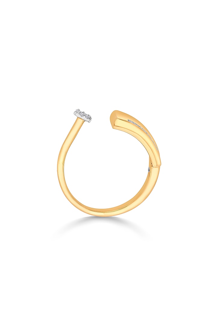 18kt Matte Rose Gold Finish Diamond Ring by ZEN DIAMOND at Pernia's Pop Up Shop