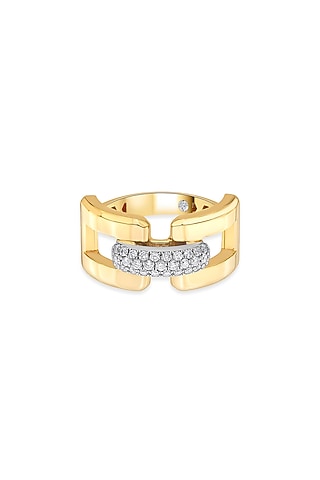 18kt Matte Rose Gold Finish Diamond Ring by ZEN DIAMOND