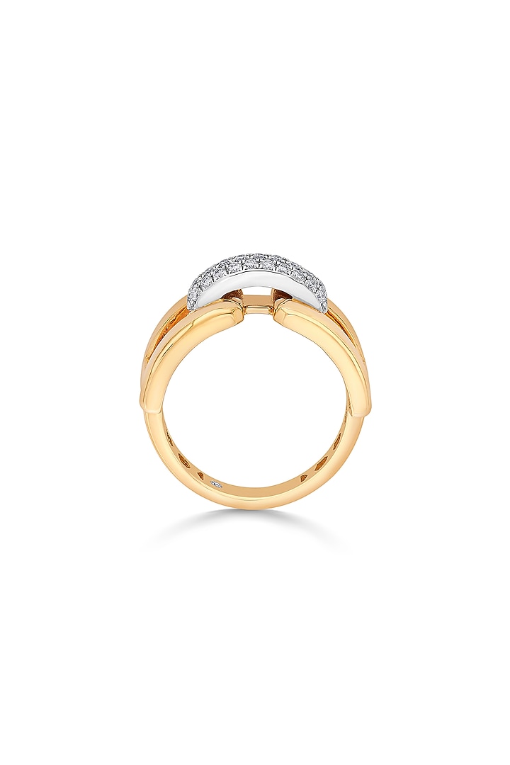 18kt Matte Rose Gold Finish Diamond Ring by ZEN DIAMOND at Pernia's Pop Up Shop