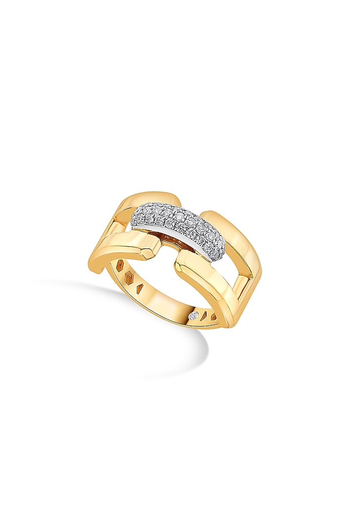 18kt Matte Rose Gold Finish Diamond Ring by ZEN DIAMOND at Pernia's Pop Up Shop