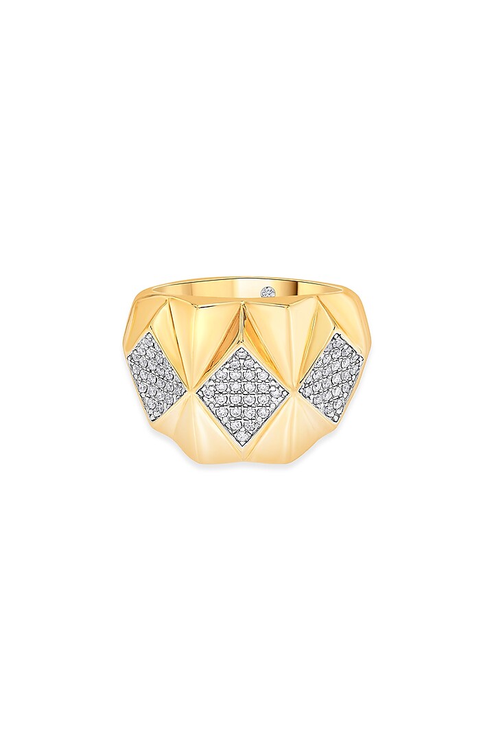 18kt Matte Rose Gold Finish Diamond Ring by ZEN DIAMOND at Pernia's Pop Up Shop