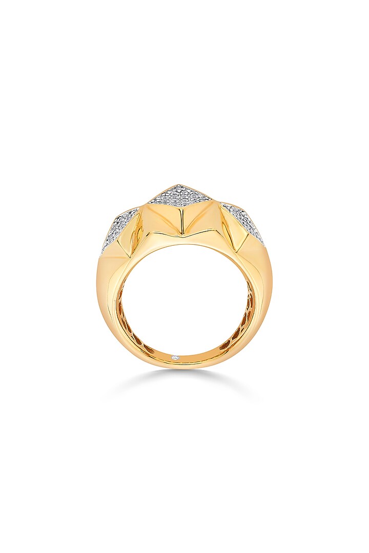 18kt Matte Rose Gold Finish Diamond Ring by ZEN DIAMOND at Pernia's Pop Up Shop