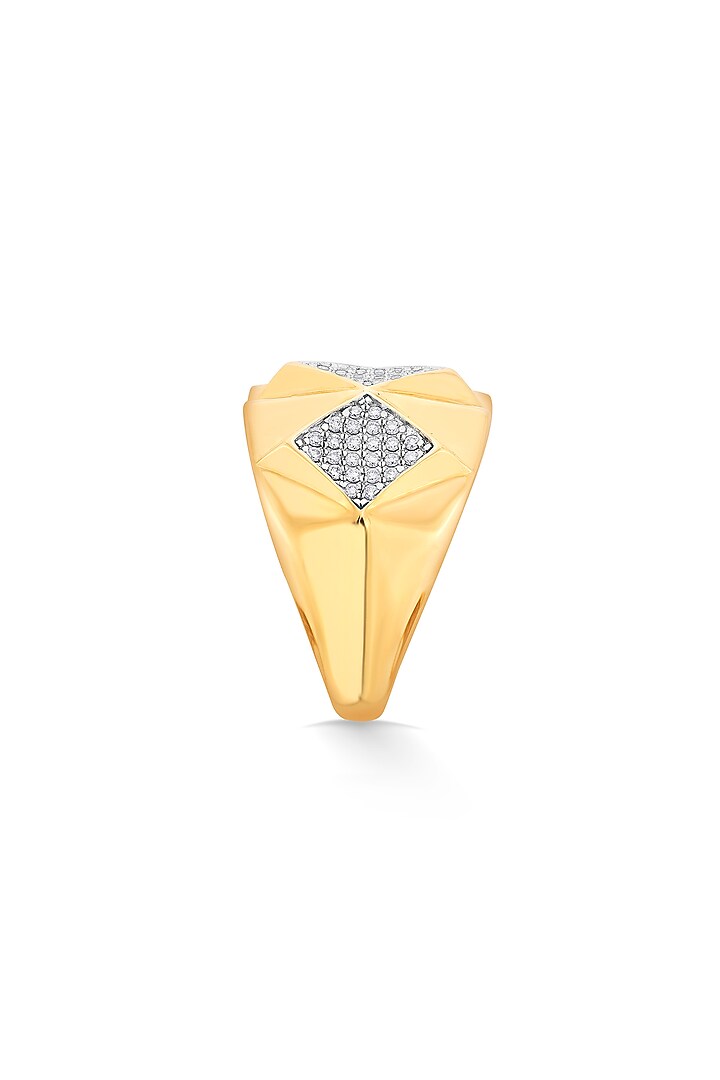 18kt Matte Rose Gold Finish Diamond Ring by ZEN DIAMOND at Pernia's Pop Up Shop