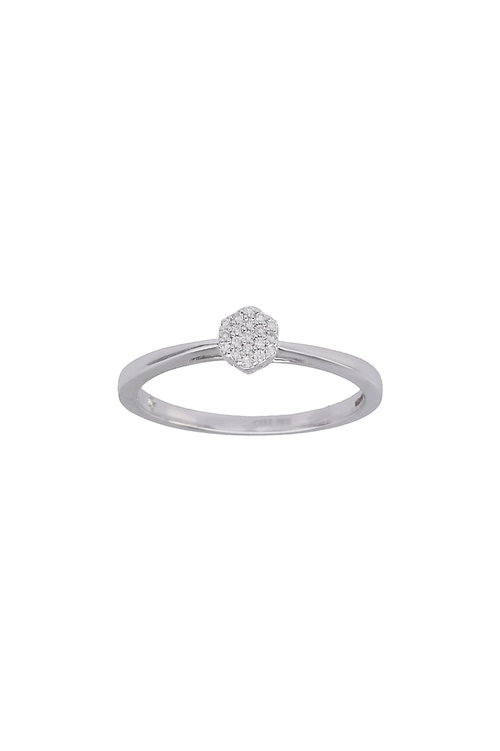 14kt White Finish Diamond Boujee Ring by ZEN DIAMOND at Pernia's Pop Up Shop