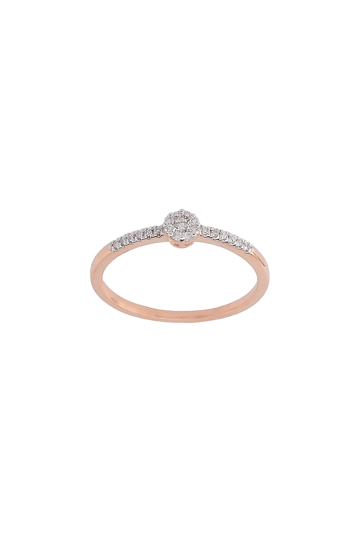 14kt Rose Gold Finish Diamond Pendant Ring by ZEN DIAMOND at Pernia's Pop Up Shop