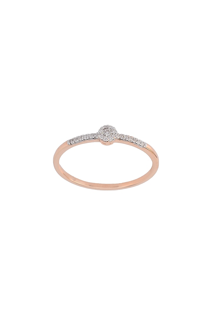 14kt Rose Gold Finish Diamond Pendant Ring by ZEN DIAMOND at Pernia's Pop Up Shop