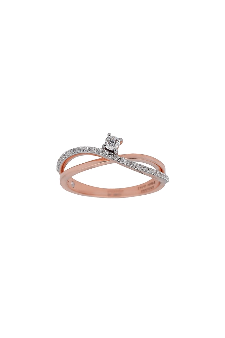 14kt Rose Gold Finish Diamond Zen Pirlanta Ring by ZEN DIAMOND at Pernia's Pop Up Shop