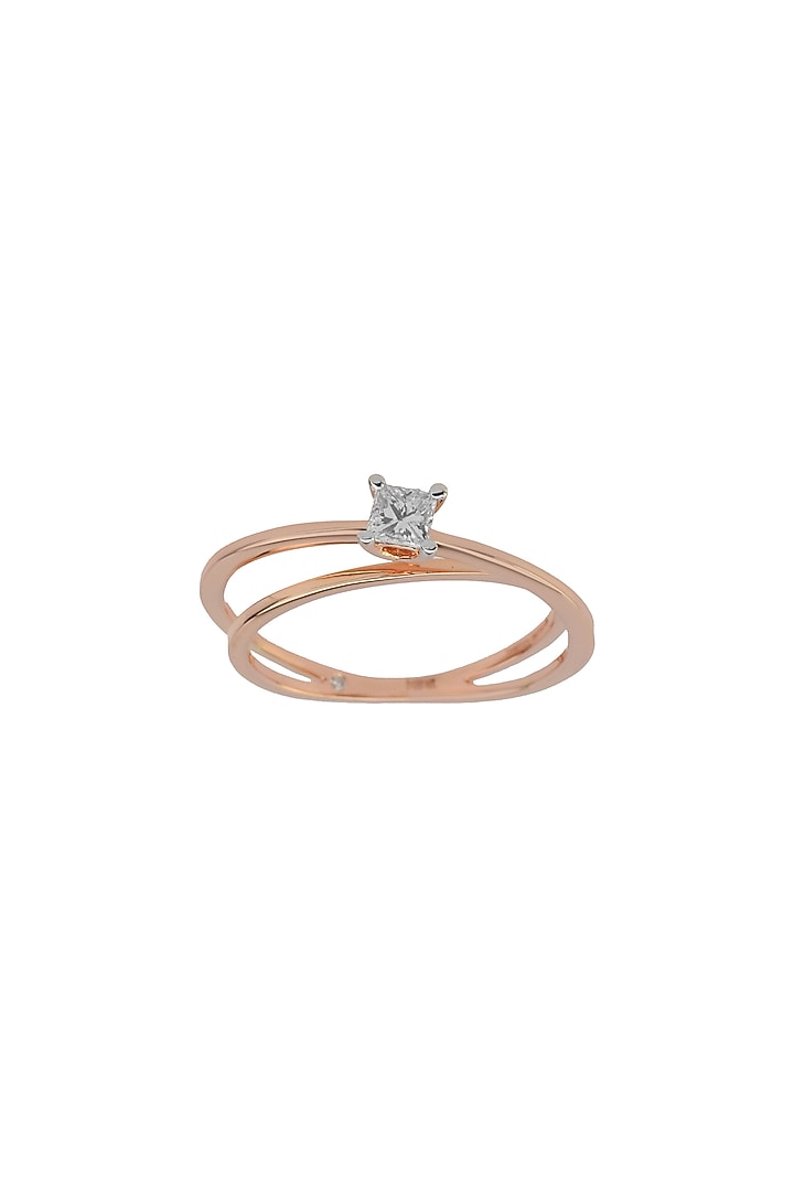 14kt Rose Gold Finish Diamond Zen Pirlanta Ring by ZEN DIAMOND at Pernia's Pop Up Shop