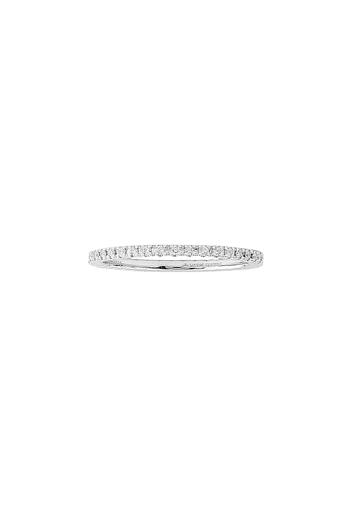 14kt White Finish Diamond Meta Ring by ZEN DIAMOND at Pernia's Pop Up Shop
