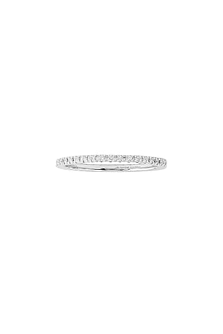 14kt White Finish Diamond Meta Ring by ZEN DIAMOND