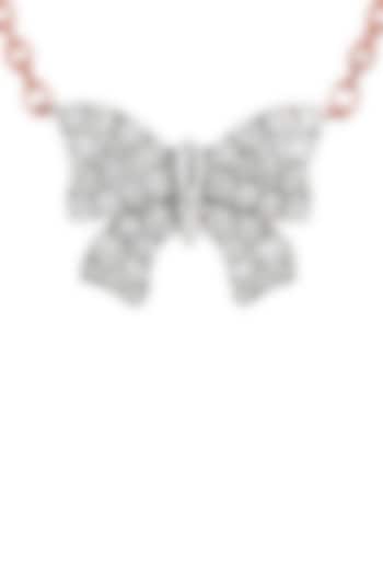 14kt Rose Gold Finish Diamond Pendant Necklace by ZEN DIAMOND at Pernia's Pop Up Shop