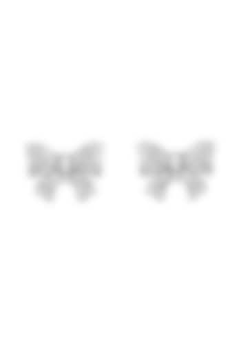 14kt White Finish Diamond Stud Earrings by ZEN DIAMOND at Pernia's Pop Up Shop