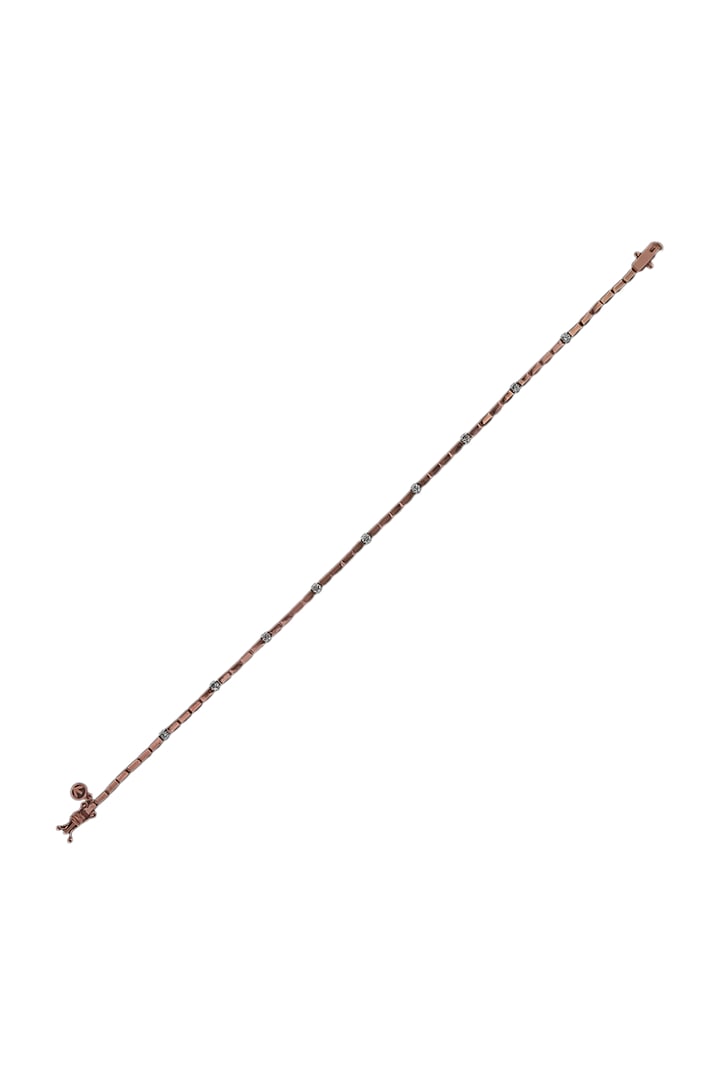 18kt Rose Gold Finish Diamond Loose Bracelet by ZEN DIAMOND at Pernia's Pop Up Shop