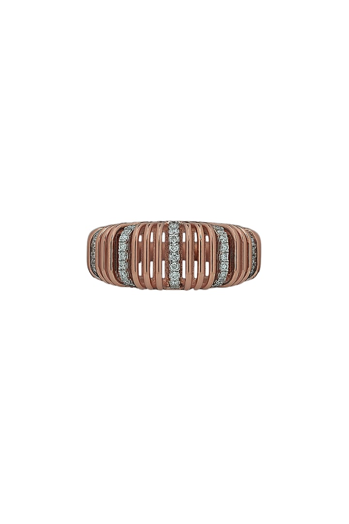 18kt Rose Gold Finish Diamond Soiree Ring by ZEN DIAMOND at Pernia's Pop Up Shop