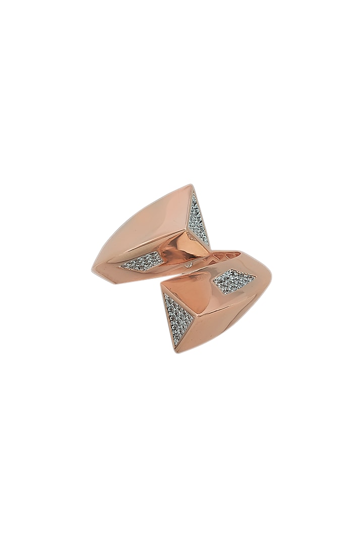 18kt Rose Gold Finish Diamond Soiree Ring by ZEN DIAMOND at Pernia's Pop Up Shop