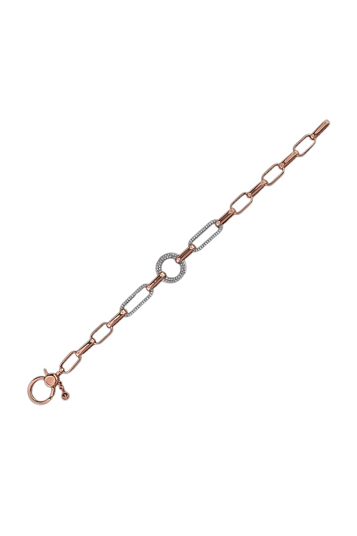 18kt Rose Gold Finish Diamond Loose Bracelet by ZEN DIAMOND at Pernia's Pop Up Shop