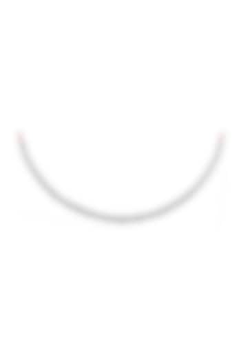 14kt White Finish Diamond Lariat Pendant Necklace by ZEN DIAMOND at Pernia's Pop Up Shop
