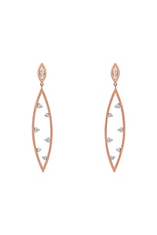 18kt Gold Finish Diamond Soiree Dangler Earrings by ZEN DIAMOND-POPULAR PRODUCTS AT STORE