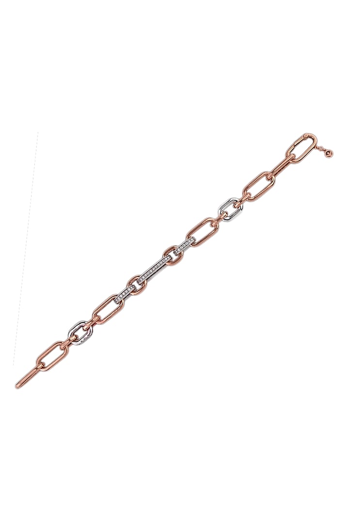 18kt Rose Gold Finish Diamond Loose Bracelet by ZEN DIAMOND at Pernia's Pop Up Shop