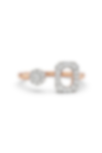 14kt Rose Gold Finish Ring With 25 Diamonds by ZEN DIAMOND at Pernia's Pop Up Shop