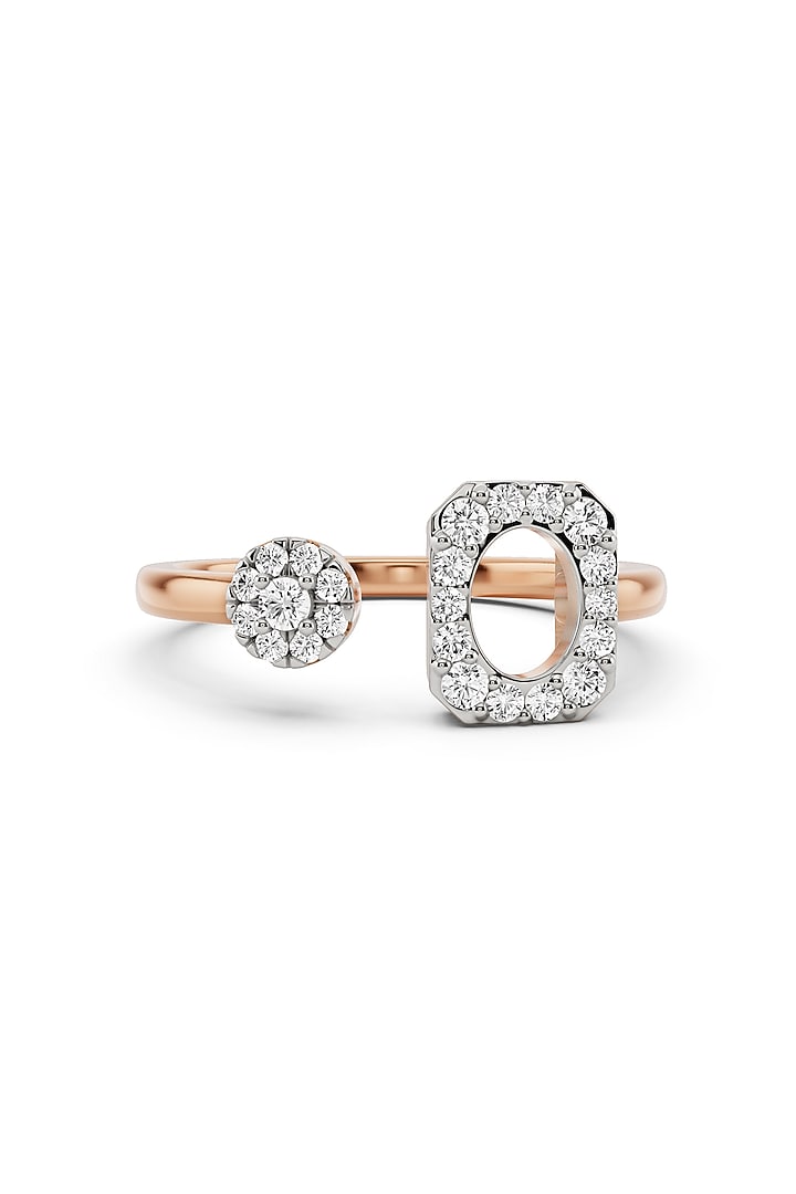 14kt Rose Gold Finish Ring With 25 Diamonds by ZEN DIAMOND at Pernia's Pop Up Shop
