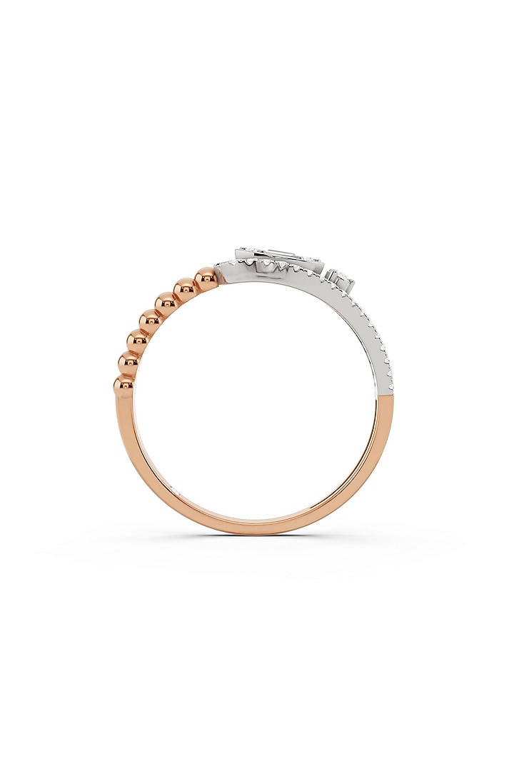 14kt Rose Gold Finish Ring With 43 Diamonds by ZEN DIAMOND at Pernia's Pop Up Shop