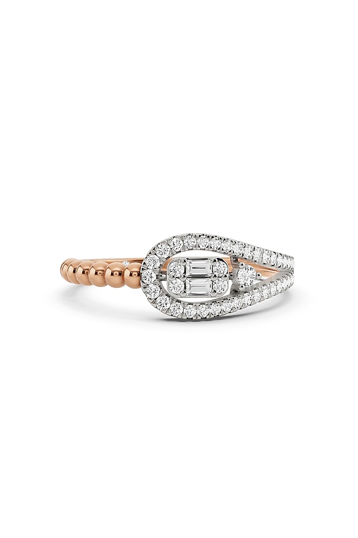 14kt Two-Tone Finish Ring With 45 Diamonds by ZEN DIAMOND at Pernia's Pop Up Shop