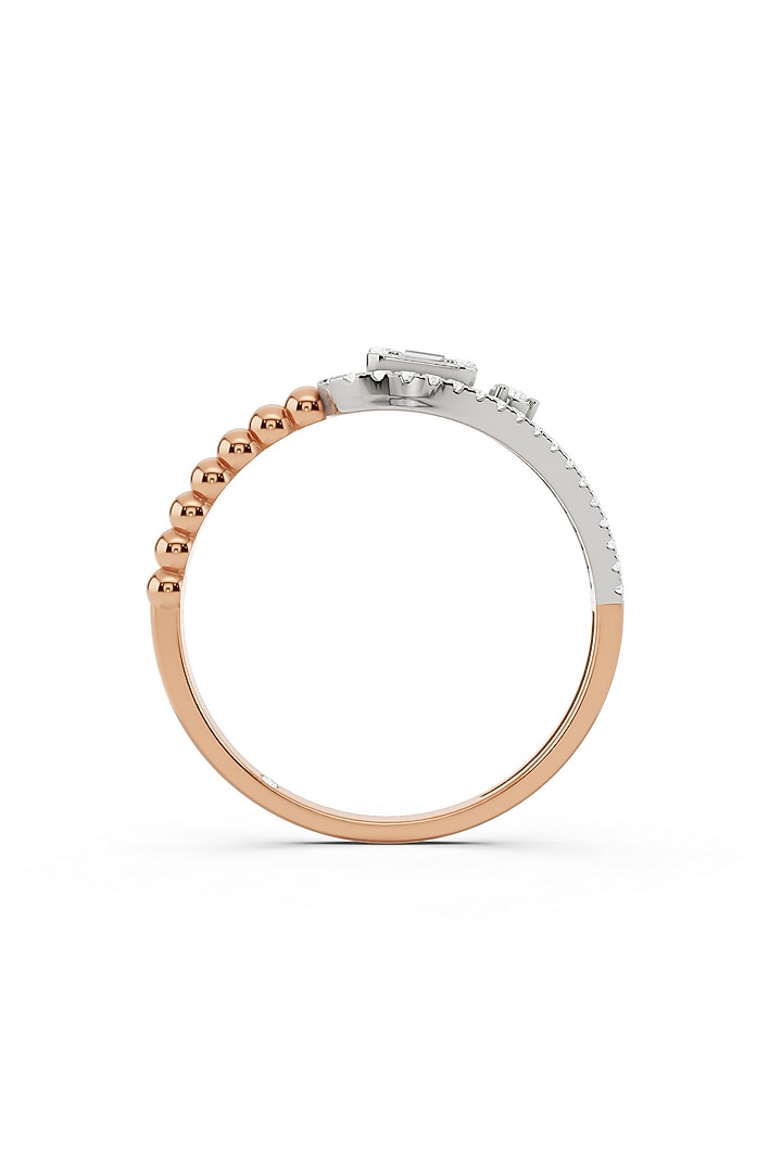 14kt Two-Tone Finish Ring With 45 Diamonds by ZEN DIAMOND at Pernia's Pop Up Shop
