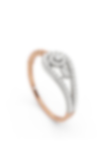 14kt Two-Tone Finish Ring With 50 Diamonds by ZEN DIAMOND at Pernia's Pop Up Shop