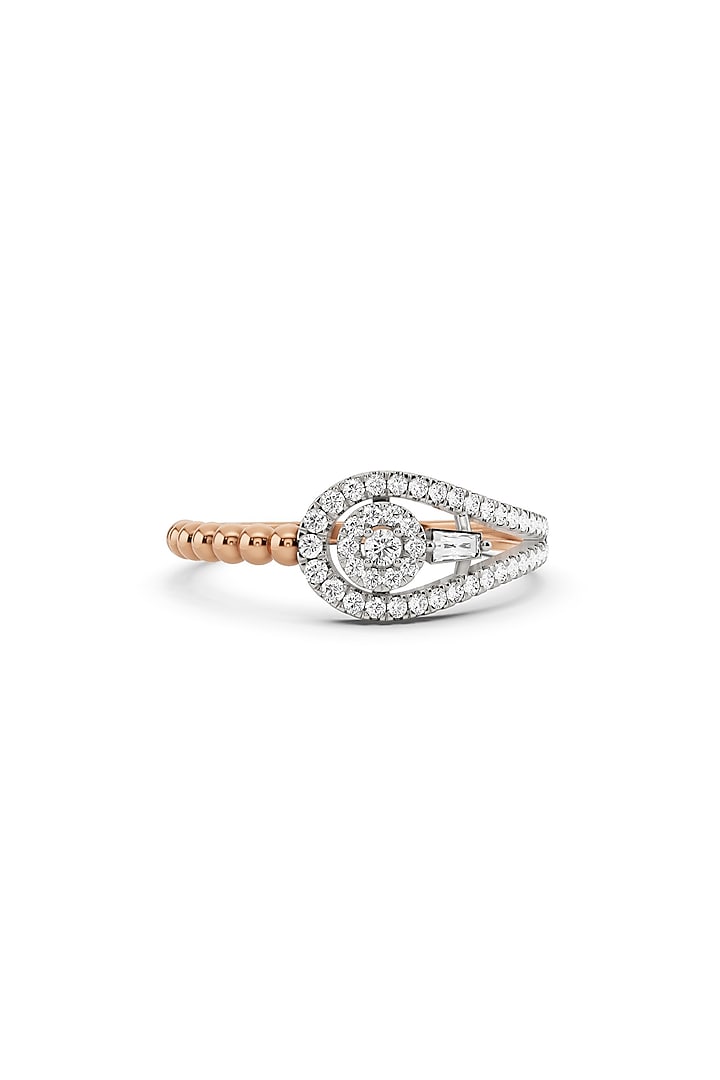 14kt Two-Tone Finish Ring With 50 Diamonds by ZEN DIAMOND at Pernia's Pop Up Shop