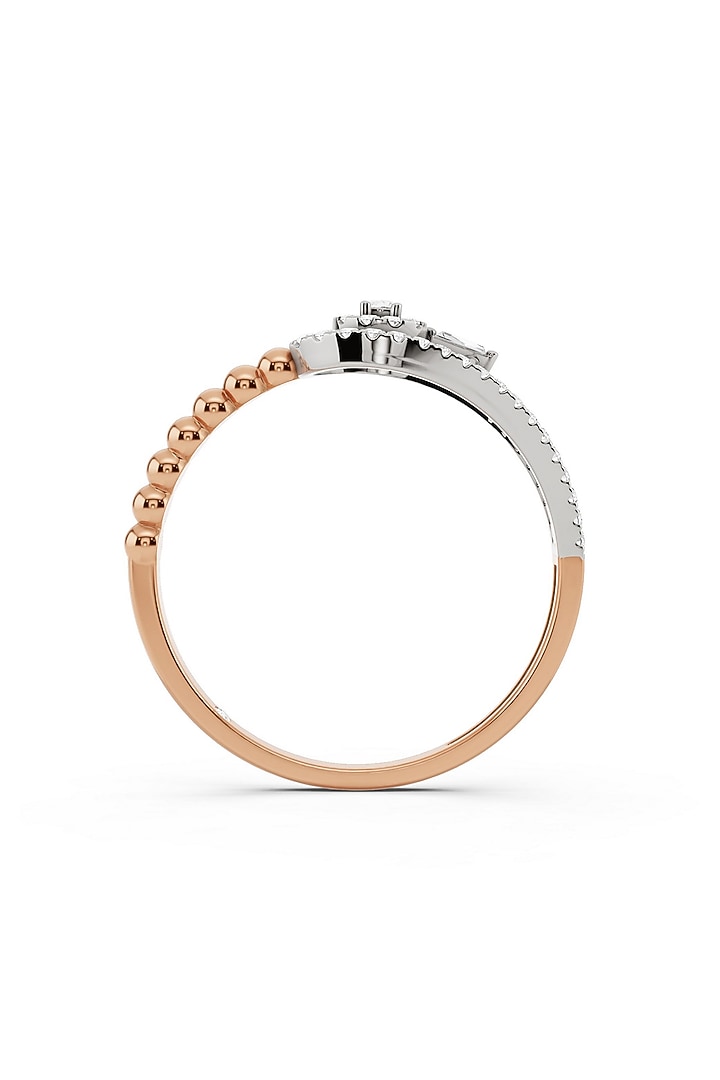 14kt Two-Tone Finish Ring With 50 Diamonds by ZEN DIAMOND at Pernia's Pop Up Shop