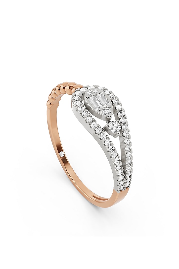 14kt Two-Tone Finish Ring With 44 Diamonds by ZEN DIAMOND at Pernia's Pop Up Shop