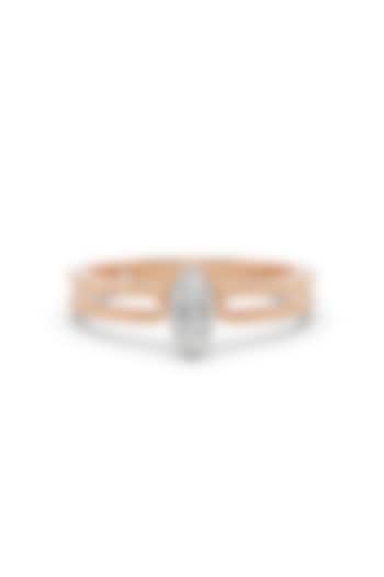 14kt Rose Gold Finish Ring With 5 Diamonds by ZEN DIAMOND at Pernia's Pop Up Shop