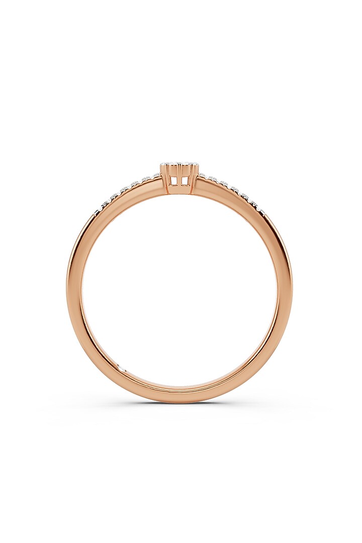 14kt Rose Gold Finish Ring With 22 Diamonds by ZEN DIAMOND at Pernia's Pop Up Shop