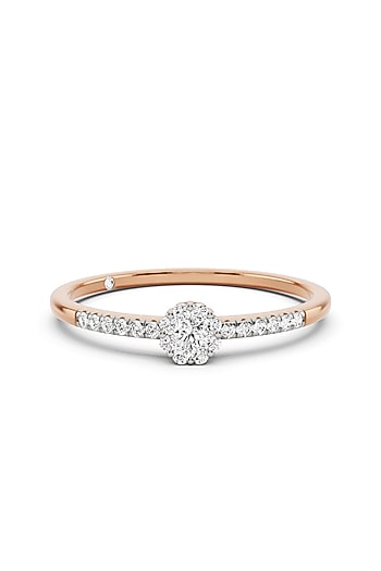 14kt Rose Gold Finish Ring With 22 Diamonds by ZEN DIAMOND at Pernia's Pop Up Shop