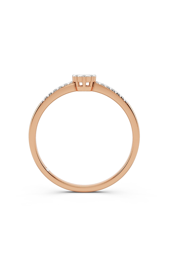 14kt Rose Gold Finish Ring With 22 Diamonds by ZEN DIAMOND at Pernia's Pop Up Shop
