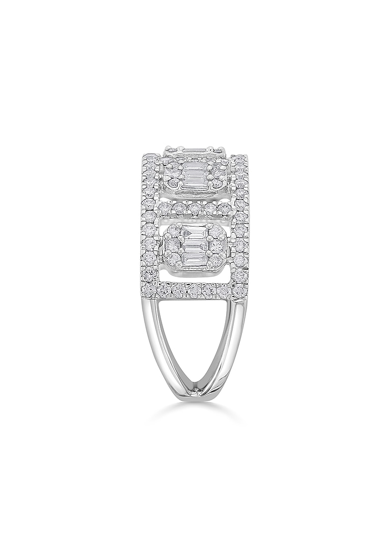 14kt White Gold Finish Ring With 134 Diamonds by ZEN DIAMOND at Pernia's Pop Up Shop