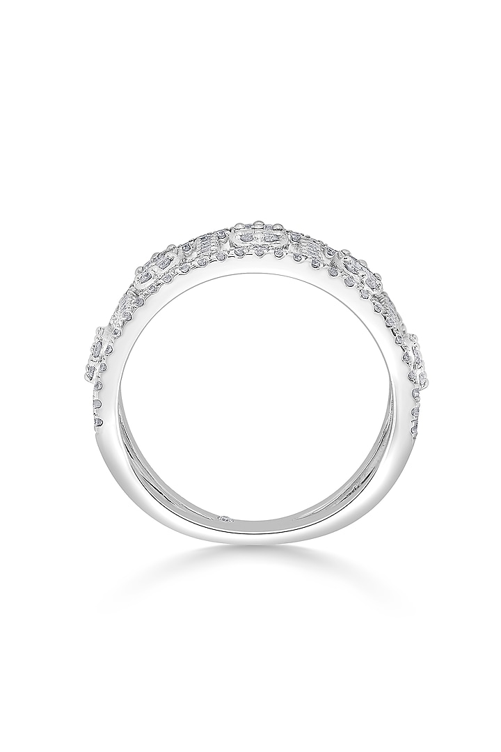 14kt White Gold Finish Ring With 134 Diamonds by ZEN DIAMOND at Pernia's Pop Up Shop