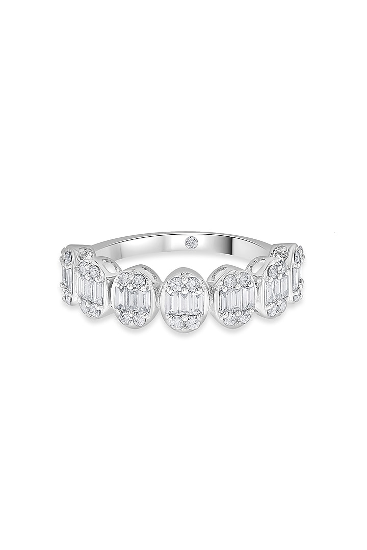 14kt White Gold Finish Ring With 50 Diamonds by ZEN DIAMOND at Pernia's Pop Up Shop
