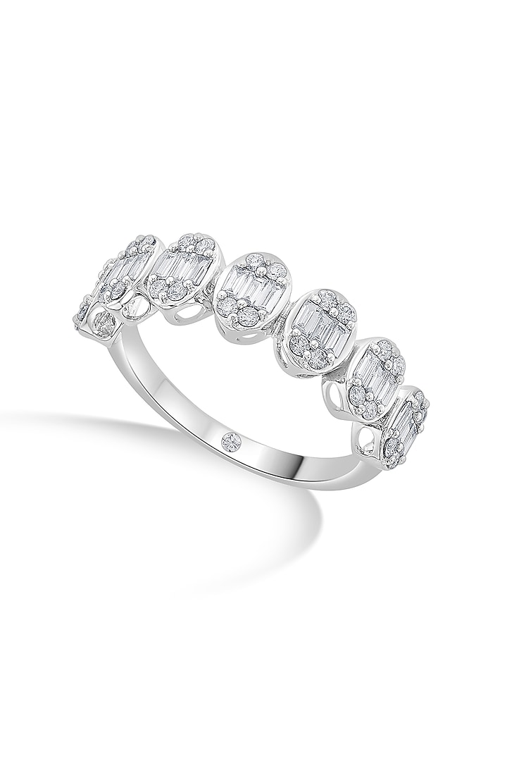 14kt White Gold Finish Ring With 50 Diamonds by ZEN DIAMOND at Pernia's Pop Up Shop