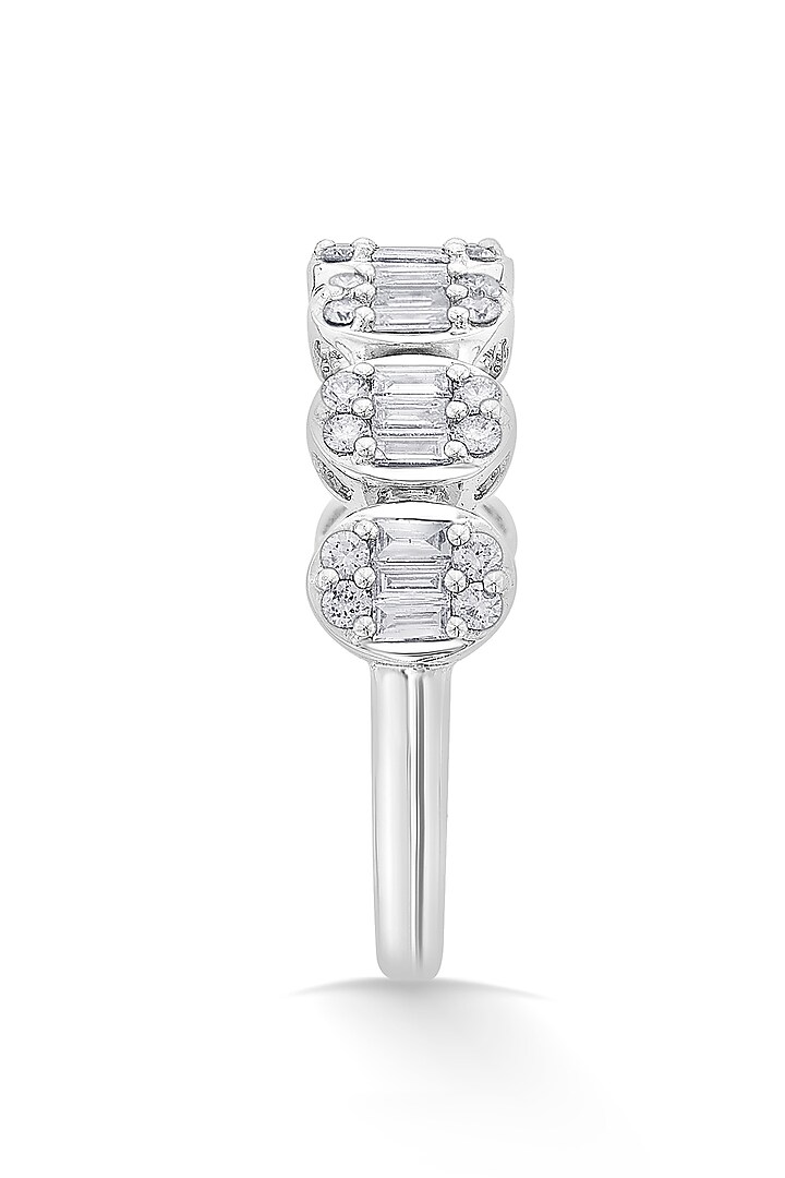 14kt White Gold Finish Ring With 50 Diamonds by ZEN DIAMOND at Pernia's Pop Up Shop